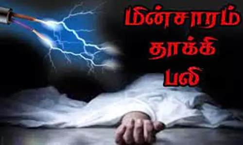 மின்சாரம் தாக்கி ஓட்டல் தொழிலாளி சாவு