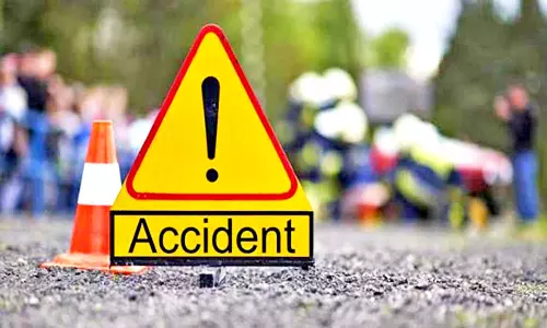 லாரிகள் நேருக்கு நேர் மோதல்; 2 பேர் பலி