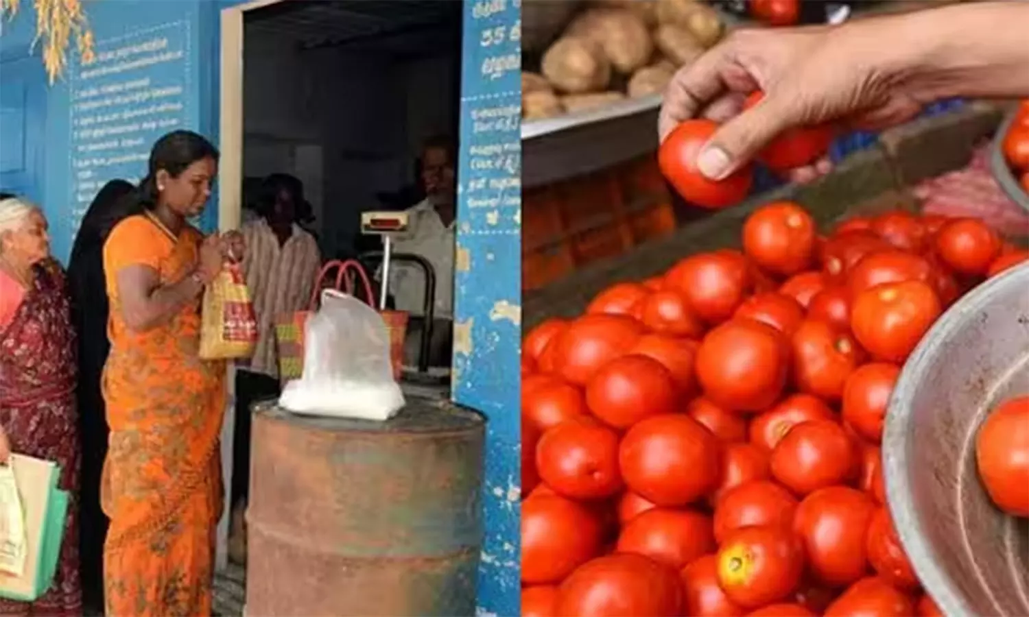 ரேஷன் கடைகளில் தக்காளி விற்பனை தொடக்கம்