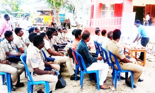 போலீசாருக்கு முதலுதவி பயிற்சி