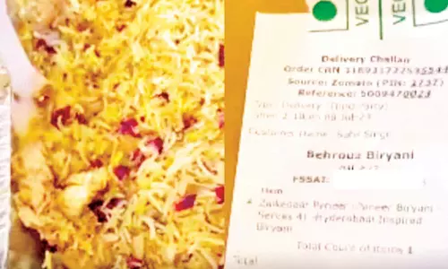 உத்தரபிரதேசம் ஓட்டலில் சைவ உணவு ஆர்டர் செய்தவருக்கு சிக்கன் பிரியாணி வினியோகம்