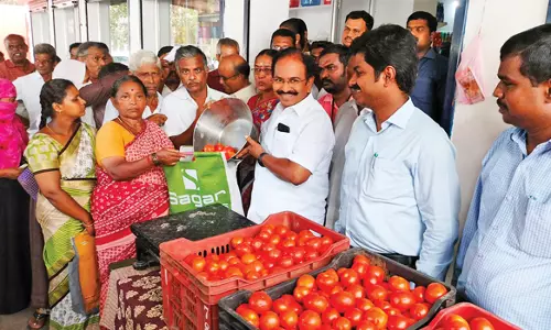 சேலத்தில் 14 ரேசன் கடைகளில் ரூ.60-க்கு தக்காளி விற்பனை