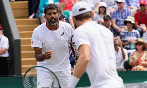 விம்பிள்டன் டென்னிஸ் - இரட்டையர் பிரிவில் அரையிறுதிக்கு முன்னேறிய போபண்ணா ஜோடி