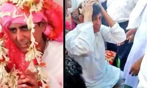 கடைசி நேரத்தில் குட்டு அம்பலம்: விக் வைத்து மறைத்து திருமணம் செய்ய முயன்ற மணமகனுக்கு சரமாரி அடி-உதை