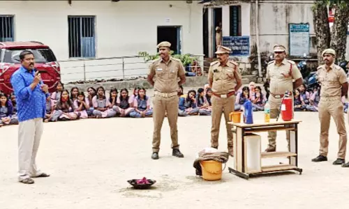 தீ விபத்து தடுப்பு குறித்து விழிப்புணர்வு