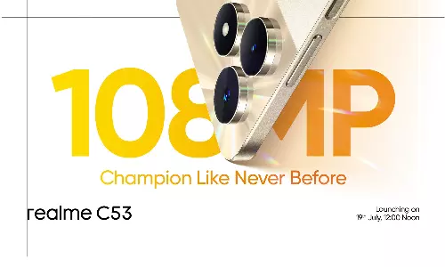 மிகக் குறைந்த  விலையில் 108MP கேமரா ஸ்மார்ட்போன்.. ரியல்மி  வெளியிட்ட சூப்பர் டீசர்!