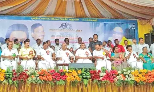 தி.மு.க.வை பார்த்து பா.ஜனதா பயப்படுகிறது  - ஆ.ராசா எம்.பி. பேச்சு