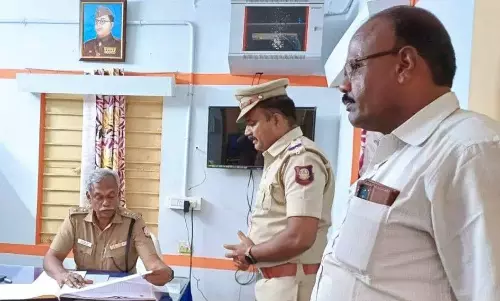 வடபொன்பரப்பி  போலீஸ் நிலையத்தில் சூப்பிரண்டு ஆய்வு