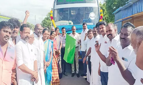 சங்கரன்கோவிலில் இருந்து நெல்லைக்கு ஒன்-டூ- ஒன் பஸ் சேவை-ராஜா எம்.எல்.ஏ. தொடங்கி வைத்தார்