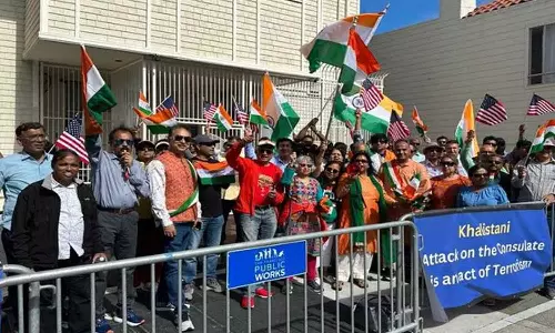 துணை தூதரகம் மீது தாக்குதல் - காலிஸ்தான் ஆதரவாளர்களுக்கு இந்தியா எதிர்ப்பு