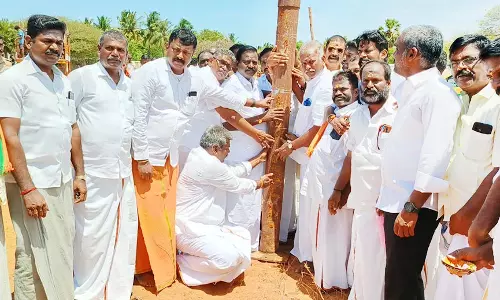 யாத்திரை பந்தல்கால் நடும் விழா