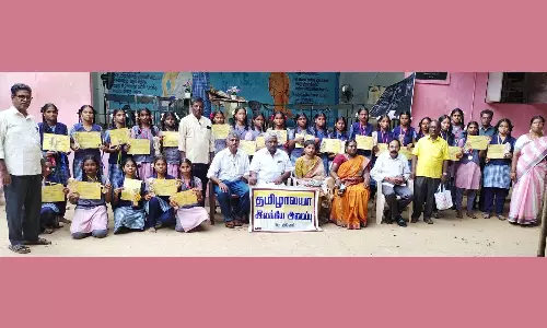 ஆரணி அரசினர் பெண்கள் மேல்நிலைப் பள்ளியில் காமராஜரின் பிறந்த நாளை முன்னிட்டு வினாடி-வினா நிகழ்ச்சி