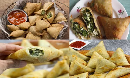 சத்தான ஸ்நாக்ஸ் கீரை வெஜிடபிள் சமோசா