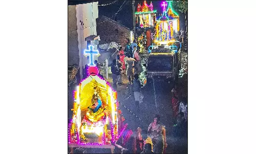 செந்துறை அருகே புனித உத்திரியமாதா ஆலய திருவிழா!