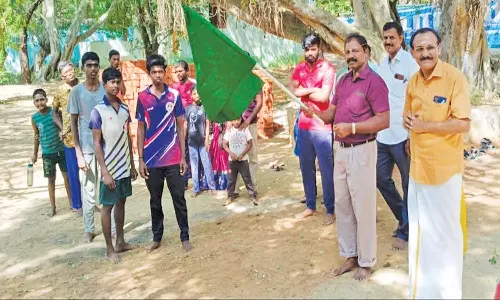 தோரணமலையில் சீருடை பணியாளர் தேர்வு பயிற்சிக்கான விளையாட்டு மைதானம் திறப்பு