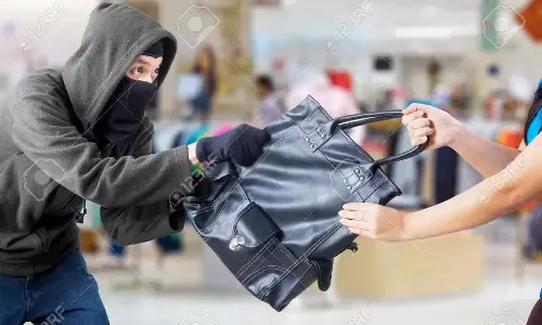 தனியாக நடந்து சென்ற பெண்ணிடம் கைபை பறிப்பு