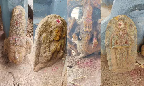 பழங்கால சிலைகள் கண்டெடுப்பு