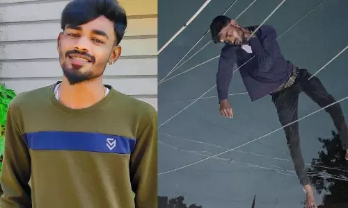 தாம்பரம் அருகே குடும்ப பிரச்சினை காரணமாக மின்கம்பியில் குதித்து வாலிபர் நூதன முறையில் தற்கொலை