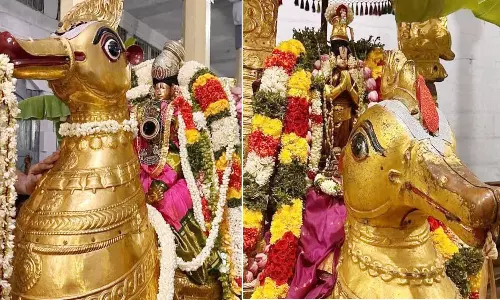 ஆடிப்பூர திருவிழா: 5 கருட சேவையை கண்டு பக்தர்கள் பரவசம்