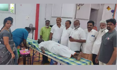 பொன்னேரியில் பாஜக சார்பில் ரத்த தான முகாம்