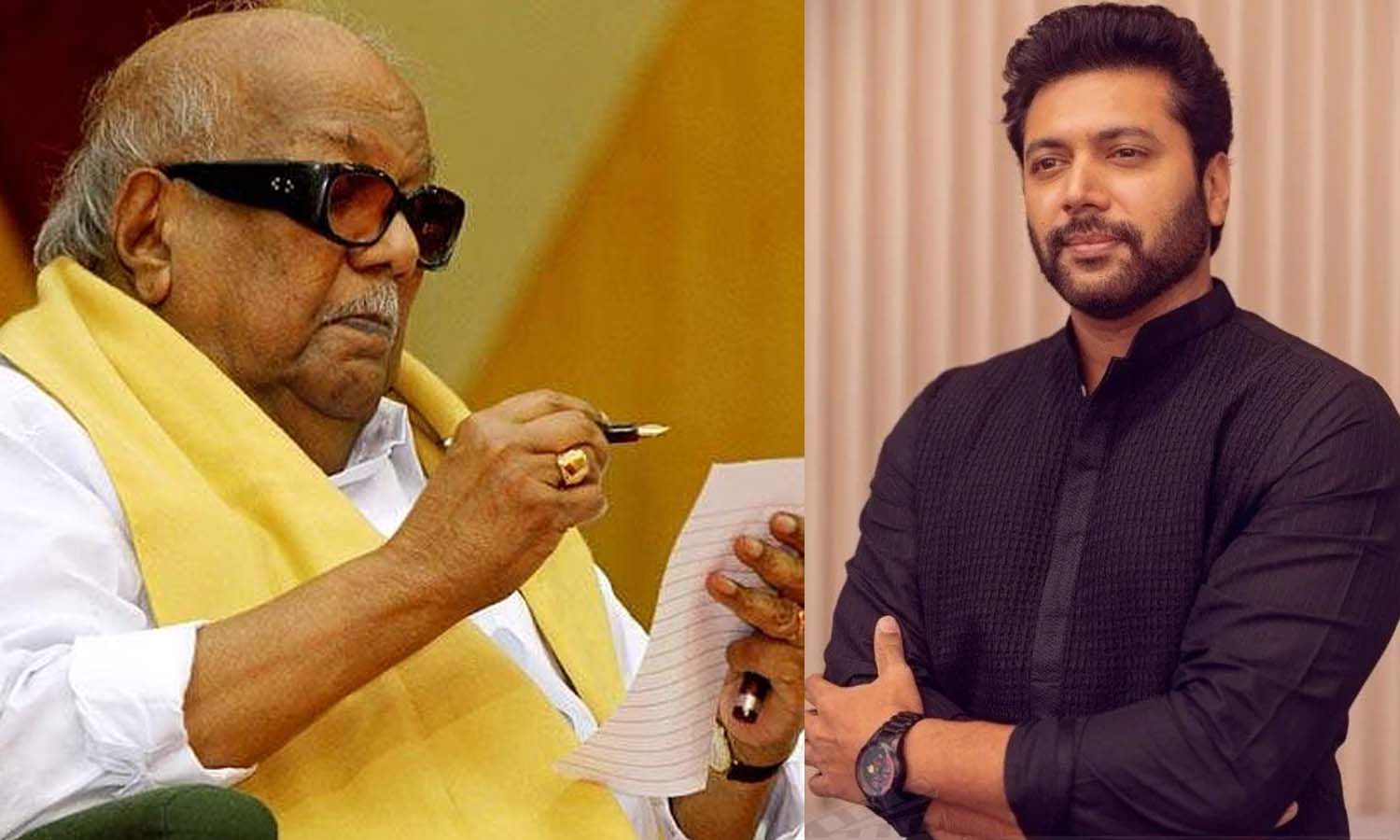 கருணாநிதி தன் எழுத்தின் மூலம் தலைவர்களை உருவாக்கியவர் - ஜெயம் ரவி நெகிழ்ச்சி