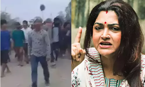 மணிப்பூரில் பெண்களை நிர்வாணப்படுத்தியவர்களுக்கு மரண தண்டனை வழங்க வேண்டும்- குஷ்பு ஆவேசம்