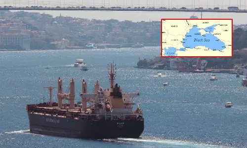 கருங்கடலில் கப்பல் போக்குவரத்து உக்ரைன் போரின் ஒரு பகுதியாக கருதப்படும்: ரஷியா எச்சரிக்கை