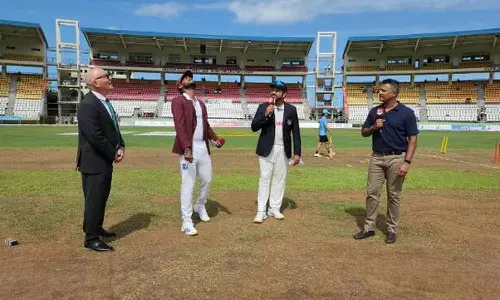 டிரினிடாட் டெஸ்ட் - டாஸ் வென்ற வெஸ்ட் இண்டீஸ் பவுலிங் தேர்வு