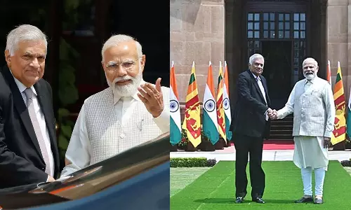 டெல்லியில் பிரதமர் மோடி-இலங்கை அதிபர் விக்ரமசிங்கே ஆலோசனை