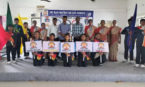 பர்கூர் வேளாங்கண்ணி பள்ளியில் ரோல்பால் விளையாட்டு போட்டி