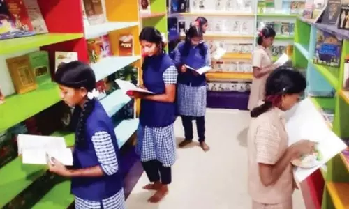 கிருஷ்ணகிரி மாவட்டத்திலேயே முதல்முறையாக அரசு பள்ளியில் நூலகம்