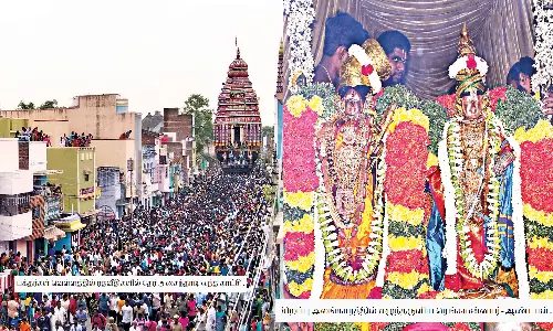 ஸ்ரீவில்லிபுத்தூர் ஆண்டாள் கோவில் தேரோட்டம்: கோவிந்தா..., கோபாலா... கோஷத்துடன் வடம் பிடித்த பக்தர்கள்