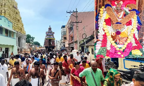 ராமேசுவரம் கோவிலில் அம்மன் தேரோட்டம்