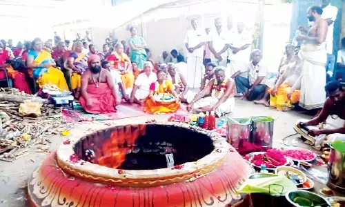 கல்யாண சுந்தரேஸ்வரர் கோவிலில் நவ சண்டியாகம்