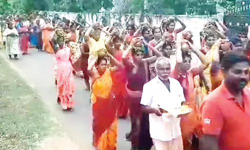 மழைமுத்துமாரியம்மன் கோவிலில் கஞ்சி கலய வழிபாடு