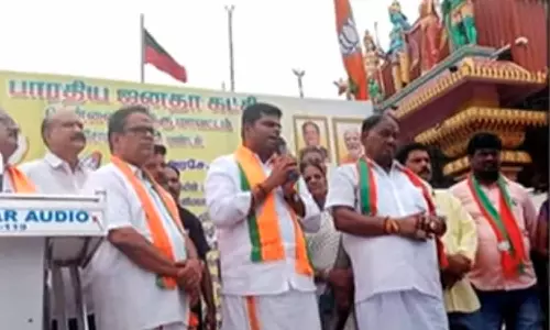 திராவிட மாடல் அரசை கண்டித்து தொடர்ந்து போராட்டம் நடத்துவோம்- ஆர்ப்பாட்டத்தில் அண்ணாமலை பேச்சு