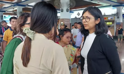 இங்கு அரசியல் செய்ய விரும்பவில்லை - இம்பாலில் ஸ்வாதி மாலிவால் பேட்டி