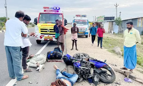 திருமங்கலம் அருகே விபத்து- ஓட்டல் தொழிலாளர்கள் 2 பேர் பலி