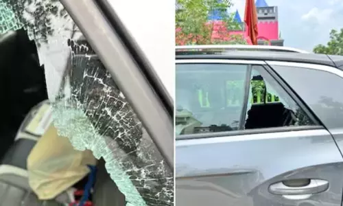 கார் கண்ணாடியை உடைத்து 3 வயது மகனை காப்பாற்றிய தந்தை- டுவிட்டரில் பதிவு வைரல்