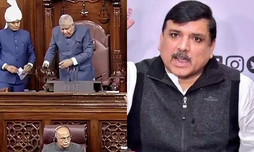 மாநிலங்களவையில் அமளியில் ஈடுபட்ட ஆம்ஆத்மி எம்.பி. சஞ்சய் சிங் மழைக்கால கூட்டத்தொடர் முழுவதும் சஸ்பெண்டு