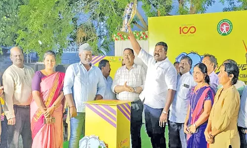 சங்கரன்கோவிலில் ஆக்கி சாம்பியன் ஷிப் கோப்பைக்கு உற்சாக வரவேற்பு