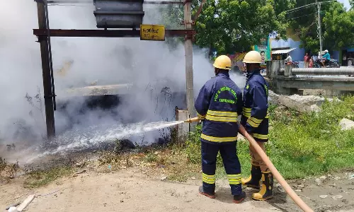 கன்னியாகுமரி அருகே மின்சார டிரான்ஸ்பார்மரில் தீ