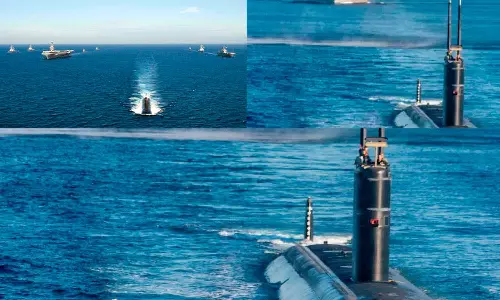 தென்கொரியாவுக்கு 2-வது நீர்மூழ்கி கப்பலை அனுப்பியது: வடகொரியாவை சீண்டும் அமெரிக்கா