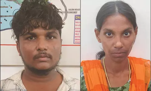 கொள்ளை வழக்கில் கைதான கள்ளக்காதல் ஜோடி சிறையில் அடைப்பு