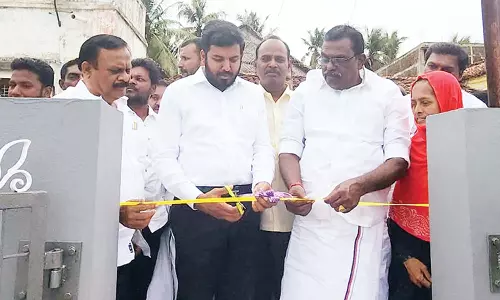 பட்டினச்சேரியில், அங்கன்வாடி மைய கட்டிடம் திறப்பு