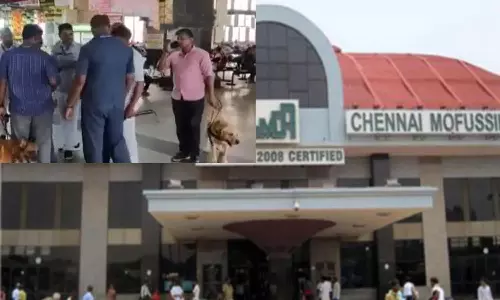 கோயம்பேடு பஸ் நிலையத்துக்கு வெடிகுண்டு மிரட்டல்