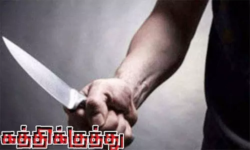 மாமியாரை கத்தியால் குத்திய வாலிபருக்கு வலை