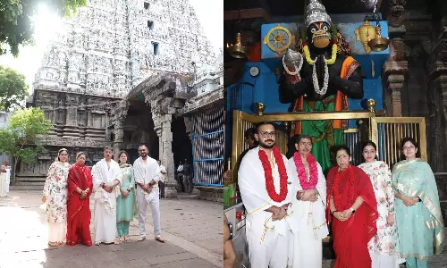 சுசீந்திரம் கோவிலில் கவர்னர் ஆர்.என்.ரவி குடும்பத்துடன் தரிசனம்