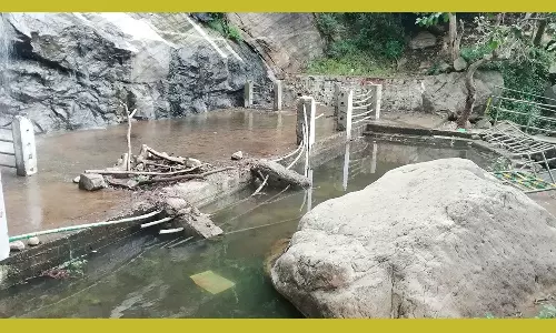 கஜா கரை கடந்து 5 ஆண்டாகியும் கரை சேராத குட்லாடம்பட்டி அருவி