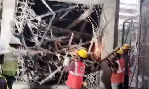 தெலுங்கானாவில் கான்கிரீட் பணியின்போது விபத்து- 5 தொழிலாளர்கள் பலி